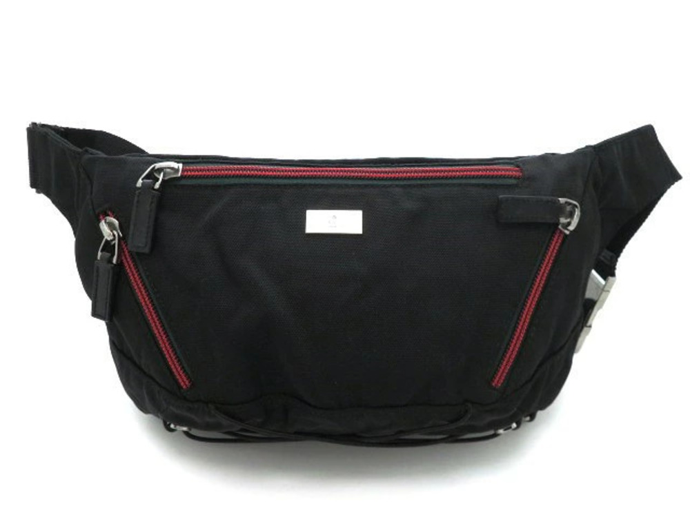 Gucci Sherry Waist Bag Body Leather Black